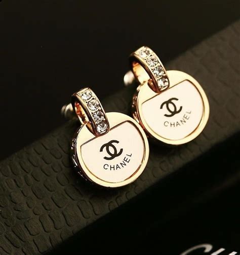 chanel fake gold earrings|fake chanel earrings for sale.